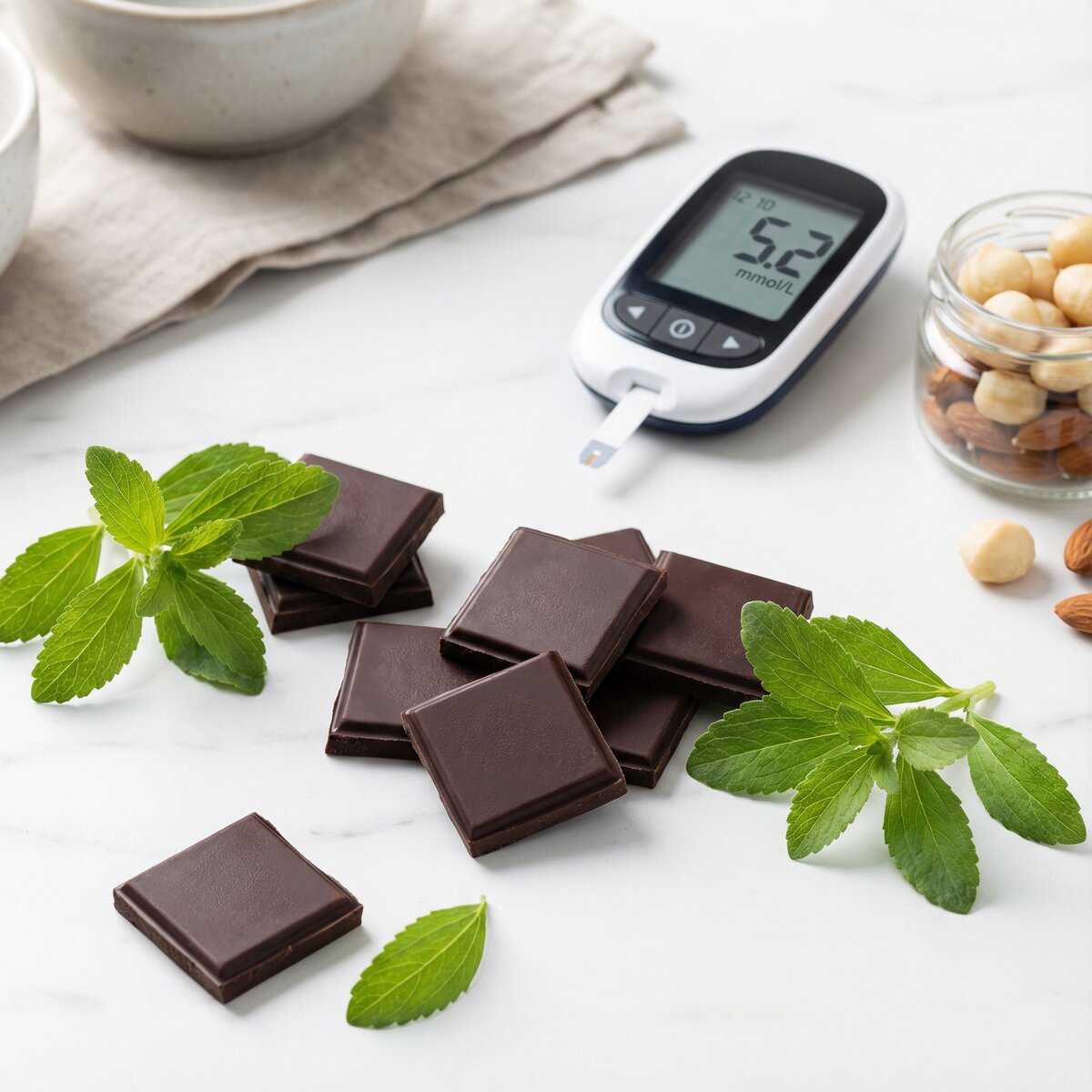 Chocolate sin azucar para diabeticos y keto