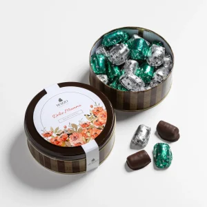 Caja metalica bombones sin